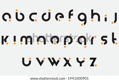 calligraphy alphabet small lettering a to z font family Stok fotoğraf © 