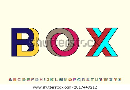 3d unique creative editable typography letters font family Stock fotó © 