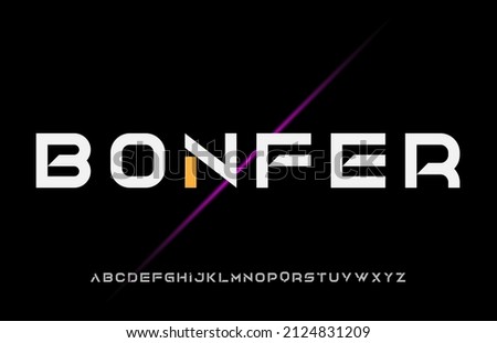 modern minimal flat alphabet capital letter logo design Stok fotoğraf © 