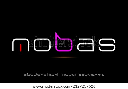 lining alphabet small letter logo design Foto stock © 