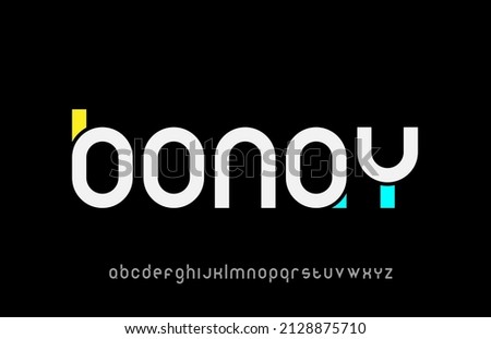 Modern minimal creative alphabet small letter logo design Stok fotoğraf © 