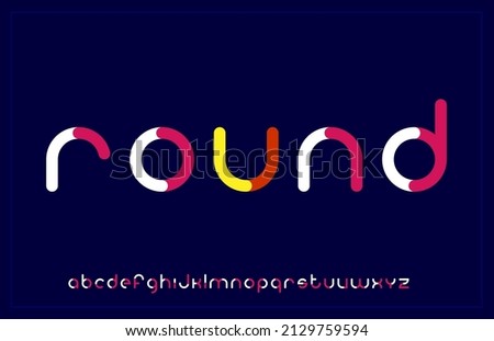 minimal flat creative modern alphabet small letter logo design Stok fotoğraf © 