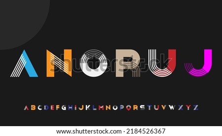 modern creative stylish typography alphabet letter logo design Stok fotoğraf © 