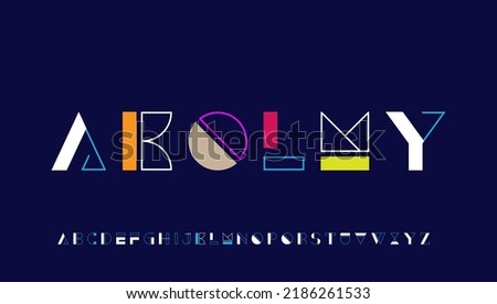 calligraphy alphabet letter logo design Stock fotó © 