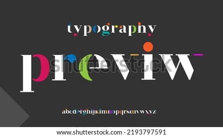 colorful editable calligraphy small alphabet letter logo design Stock fotó © 