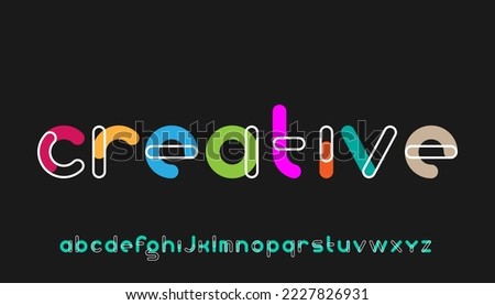 creative modern stylish calligraphy letter logo design Imagine de stoc © 