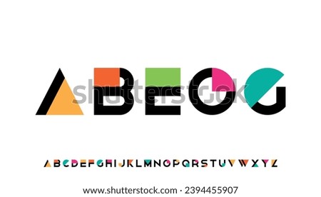 modern stylish capital alphabet letter logo design