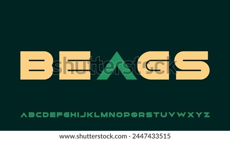 modern bold capital alphabet letter logo design