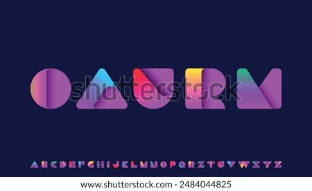 3d bold capital alphabet letter logo design