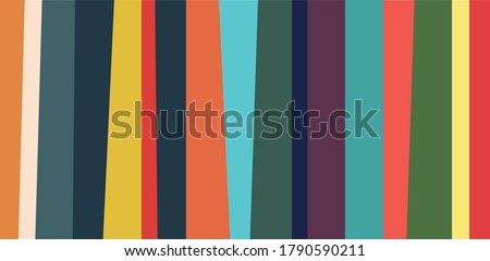 Abstract Vertical Linear Pattern Backdrop. Vibrant striped background and vector seamless pattern from irregular stripes and vertical lines. Bright colors. Colorful stripes. Vector Illustration.