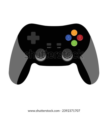 Game controller isolated on white background. Vector illustration. Isometric view