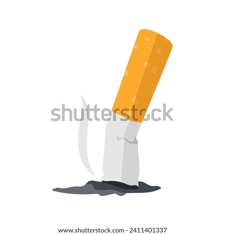 Similar – Image, Stock Photo Cigarette butts on the sidewalk