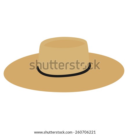 Straw Traditional Hat, Chupalla Chilean Hat, Vector Isolated ...