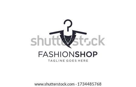 Clothes hanger for logo design vector editable
