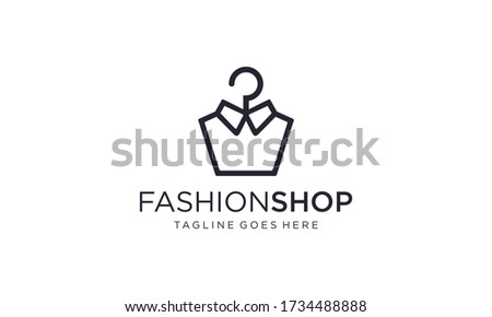 Clothes hanger for logo design vector editable