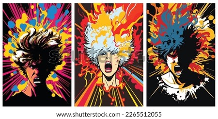 Head Explode Vector Illustration. Mind Blowing Flat Persons Concept. Vector Illustration of explosive,