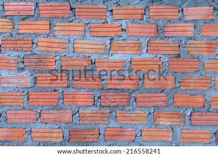 new Red brick wall, square format