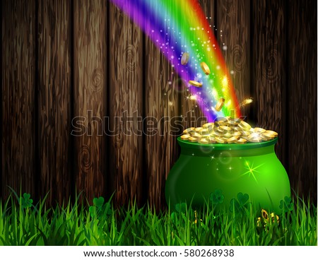 St. Patrick s Day symbol green pot Stockfoto © 