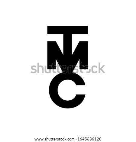 initial TMC logo design simple modern