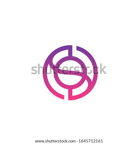 letter SO logo design simple modern