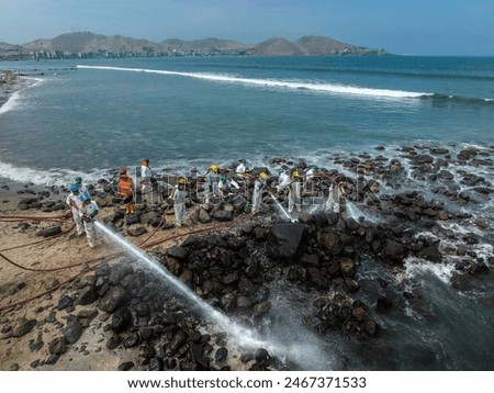 Image, Stock Photo Coastal protection on the Baltic Sea beach