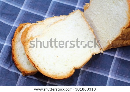 Bread and bakery slice for eating