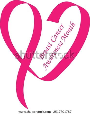 A Breast Cancer Awareness Month design that is versatile, smooth, and clean, with a heartfelt touch, making it perfect for women’s logos, posters, t-shirts, and other graphic projects