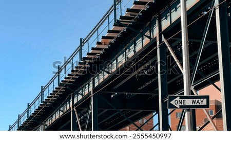 Similar – Image, Stock Photo Stairs, Shadow, Bridge
