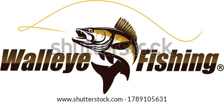 Walleye Zander Fish Logo. Unique and Fresh Walleye Zander fish logo template. Great for your Zander / walleye fishing acitivity. 