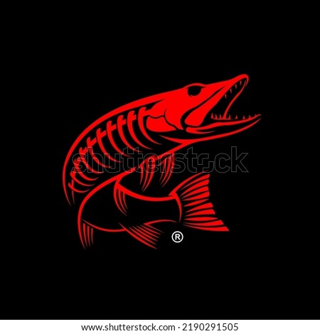 Skeleton Muskie Fish. Unique and Fresh Skeleton Muskie Fish. Great to use as your fishing activity. 