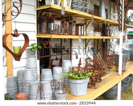 Gardening tools at sale in a shop