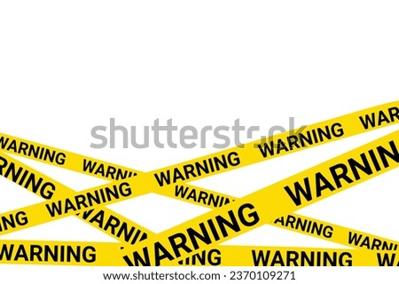 Warning tape, danger tape, caution tape, under construction. Vector illustration, warning tape, white background, warning taps