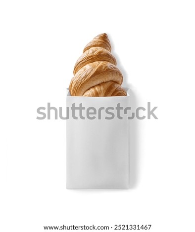 Similar – Image, Stock Photo Delicious croissants with paper bag