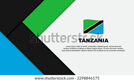 Tanzania Flag Abstract Background Design Template. Tanzania Independence Day Banner Cartoon Vector Illustration. Tanzania Illustration