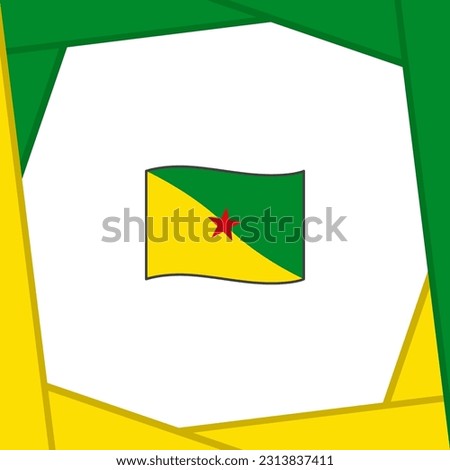 French Guiana Flag Abstract Background Design Template. French Guiana Independence Day Banner Social Media Post. French Guiana Banner