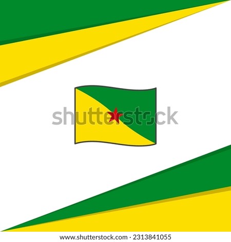 French Guiana Flag Abstract Background Design Template. French Guiana Independence Day Banner Social Media Post. French Guiana Design