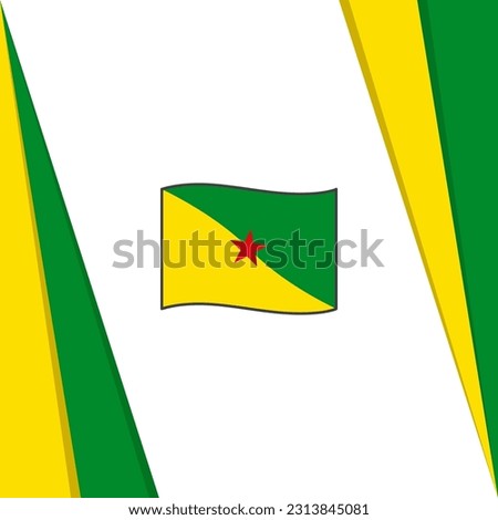 French Guiana Flag Abstract Background Design Template. French Guiana Independence Day Banner Social Media Post. French Guiana Flag