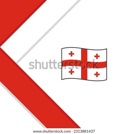 Georgia Flag Abstract Background Design Template. Georgia Independence Day Banner Social Media Post. Georgia Illustration