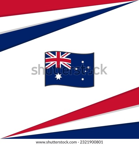 Heard Island And McDonald Islands Flag Abstract Background Design Template. Heard Island And McDonald Islands Independence Day Banner Social Media Post. Design