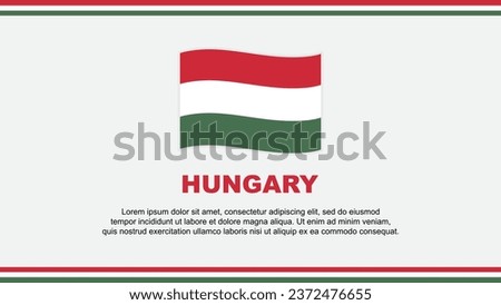 Hungary Flag Abstract Background Design Template. Hungary Independence Day Banner Social Media Vector Illustration. Hungary Design