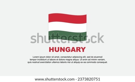 Hungary Flag Abstract Background Design Template. Hungary Independence Day Banner Social Media Vector Illustration. Hungary Background