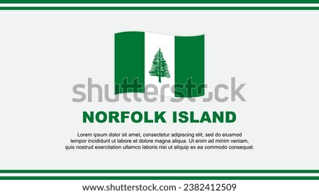 Norfolk Island Flag Abstract Background Design Template. Norfolk Island Independence Day Banner Social Media Vector Illustration. Norfolk Island Design