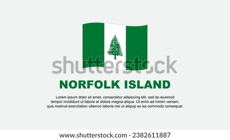 Norfolk Island Flag Abstract Background Design Template. Norfolk Island Independence Day Banner Social Media Vector Illustration. Norfolk Island Background