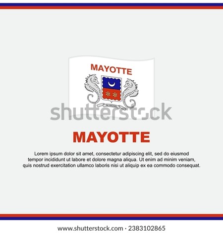 Premium Vector  Mayotte flag abstract background design template