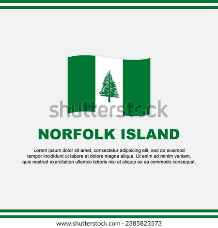 Norfolk Island Flag Background Design Template. Norfolk Island Independence Day Banner Social Media Post. Norfolk Island Design