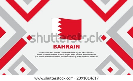 Bahrain Flag Abstract Background Design Template. Bahrain Independence Day Banner Wallpaper Vector Illustration. Bahrain Template