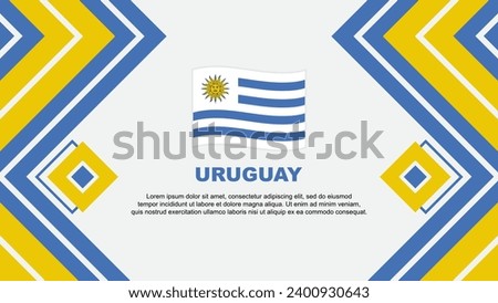 Uruguay Flag Abstract Background Design Template. Uruguay Independence Day Banner Wallpaper Vector Illustration. Uruguay Design