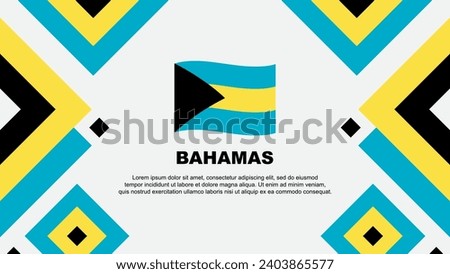 Bahamas Flag Abstract Background Design Template. Bahamas Independence Day Banner Wallpaper Vector Illustration. Bahamas Template