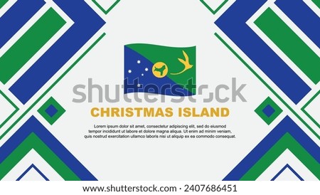 Christmas Island Flag Abstract Background Design Template. Christmas Island Independence Day Banner Wallpaper Vector Illustration. Christmas Island Flag