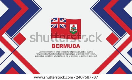 Bermuda Flag Abstract Background Design Template. Bermuda Independence Day Banner Wallpaper Vector Illustration. Bermuda Banner